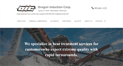 Desktop Screenshot of oregoninductioncorp.com